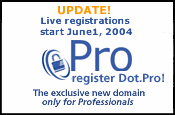 Domain Registration Service  .PRO